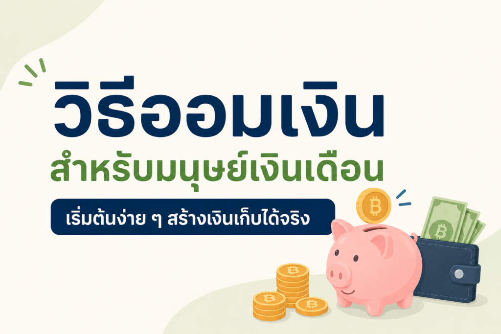 วิธีออมเงินสำหรับมนุษย์เงินเดือน