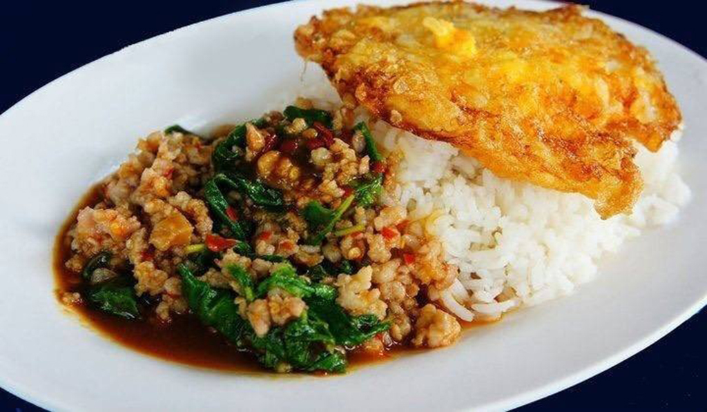 กะเพราหมูสับ